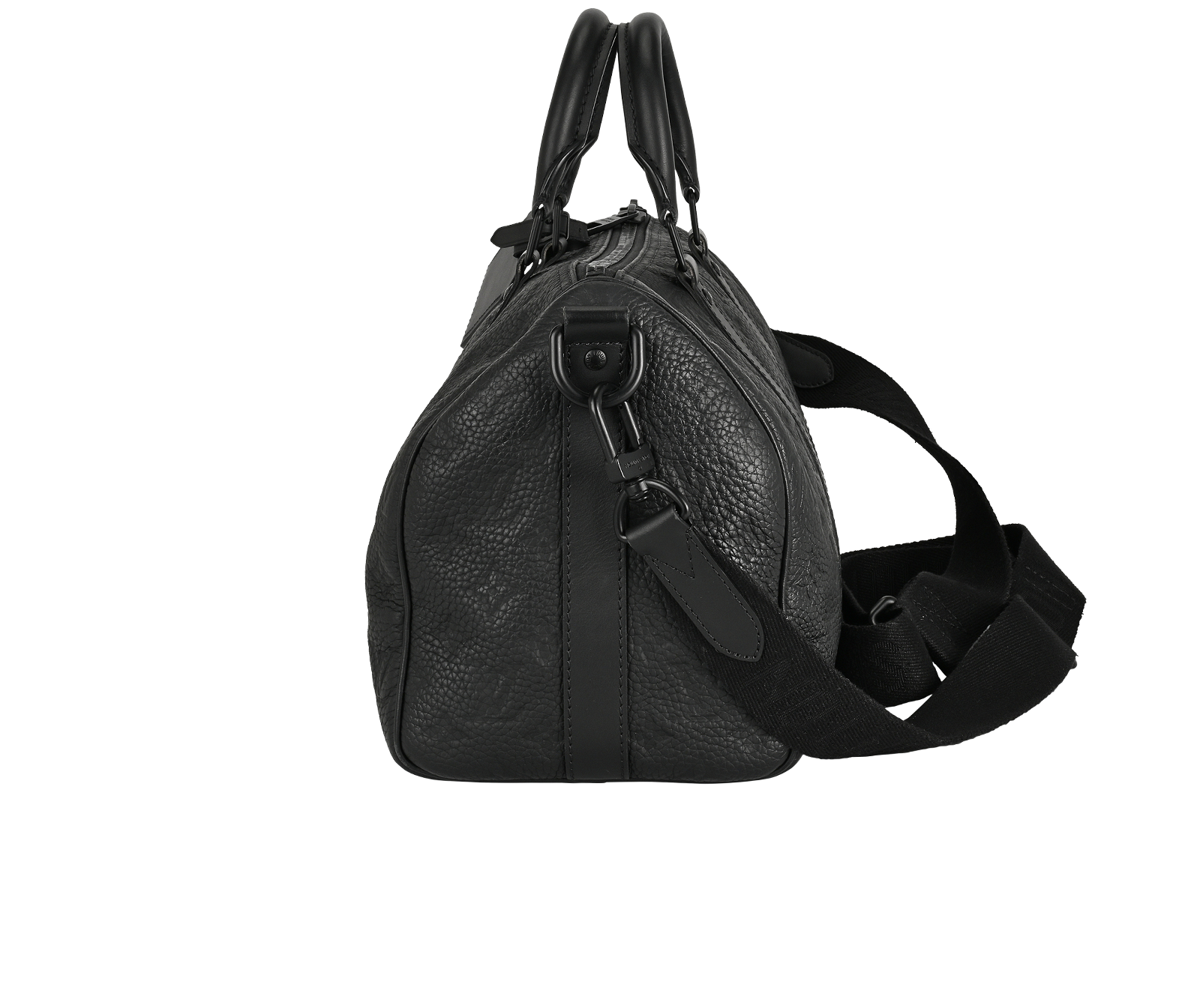 Keepall 35 Bandouliere, &pound;1,700, Handbags, Black, Leather, Bottom view